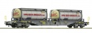 ROCO 77347 Wagon kontenerowy typ Sgns PKP AEE Ep.V-VI
