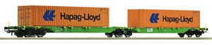 ROCO 77370 Wagon kontenerowy Sggrs SETG  z kontenerami Hapag Lioyd
