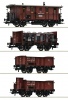 ROCO 6600073 Zestaw 4 wagony pociąg towarowy K.P.E.V. Ep.I Breslau - Wrocław