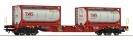 ROCO 6600077 Wagon kontenerowy typ Sgnss QBB/RCW Wp.VI