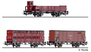 Tillig 70067 Zestaw 3 wagony towarowe Górny Śląsk Oberschlesien Ep.II
