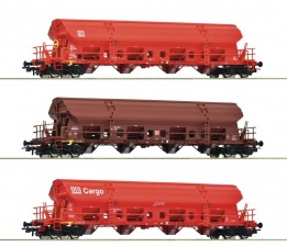 ROCO 6600153 Zestaw 3 wagony samowyladowcze DB Cargo Ep.VI