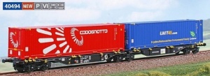 ACME 40494 Podwójna platforma kontenerowa Sggmrss PKP Cargo Ep.VI