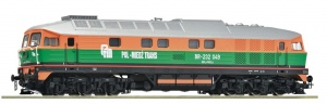 ROCO 7310081 Lokomotywa spalinowa BR-232 049 POL-MIEDŹ-TRANS Ep.VI DCC Sond