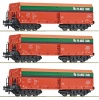 ROCO 6600218 Zestaw 3 wagony samowyladowcze Fals POL-MIEDŹ-TRANS Ep.VI