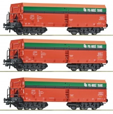 ROCO 6600218 Zestaw 3 wagony samowyladowcze Fals POL-MIEDŹ-TRANS Ep.VI