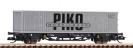 PIKO 47726 wagon platforma z kontenerem VEB PIKO DR Ep.IV skala TT
